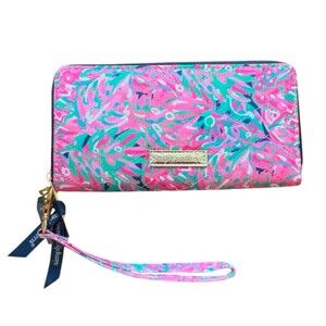 Simply Southern Wallet Wristlet Pink Rainforest